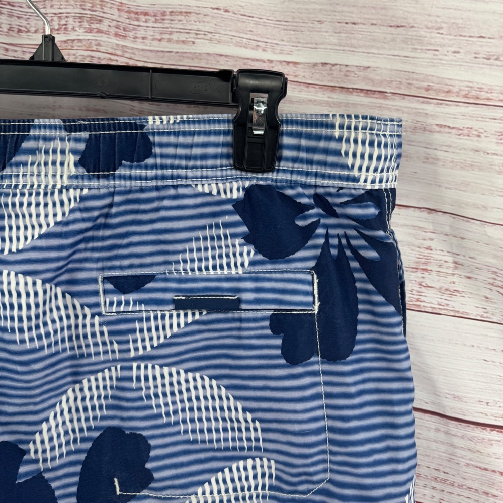 Tommy Bahama Relax Shorts Mens Large Blue Floral Board Shorts Swim Trunks Linned - Picture 7 of 8
